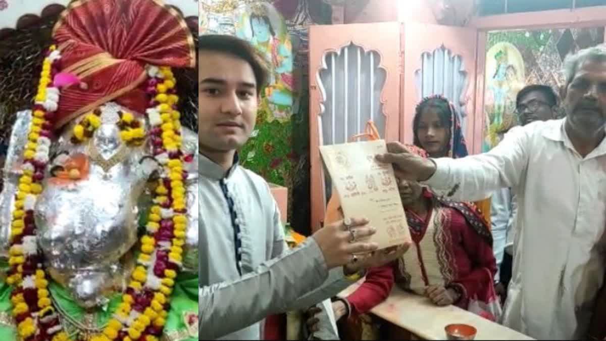 Devotees Extend Invitation Letters to Lal Gate Ganeshji Deity in Alwar.