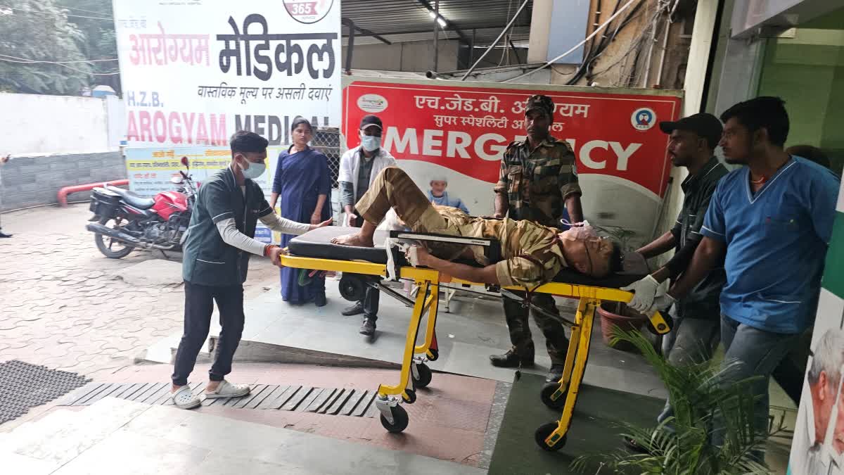 Nagaland IRB jawan injured in road accident in Hazaribag