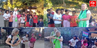 Foreign tourists in Assam