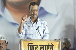 किराड़ी में जिला सम्मेलन को संबोधित करते अरविंद केजरीवाल