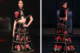 Actress Ananya Panday in a Rohit Bal creation