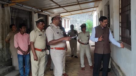 Judicial member of the State Human Rights Commission Vanthikodi who inspected the district jail