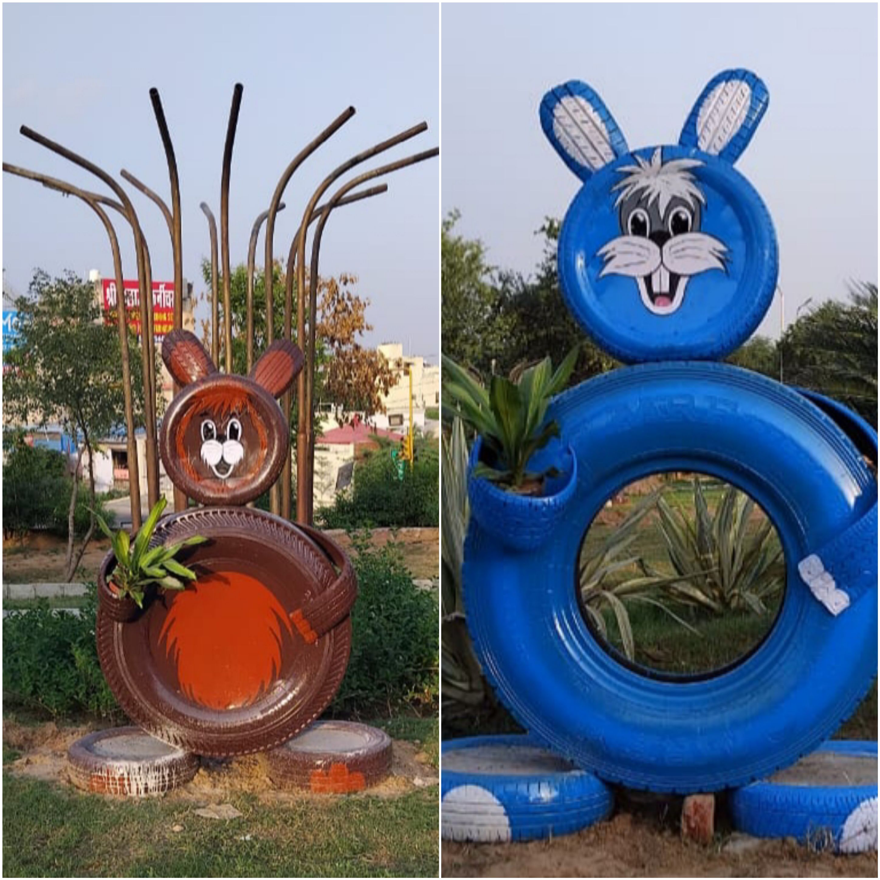 Waste To Wonder Park developed by Jaipur Municipal Corporation. The unique initiative is turning trash into utility