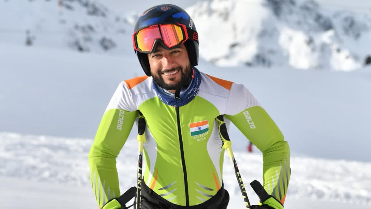 Kashmir skier Arif Khan