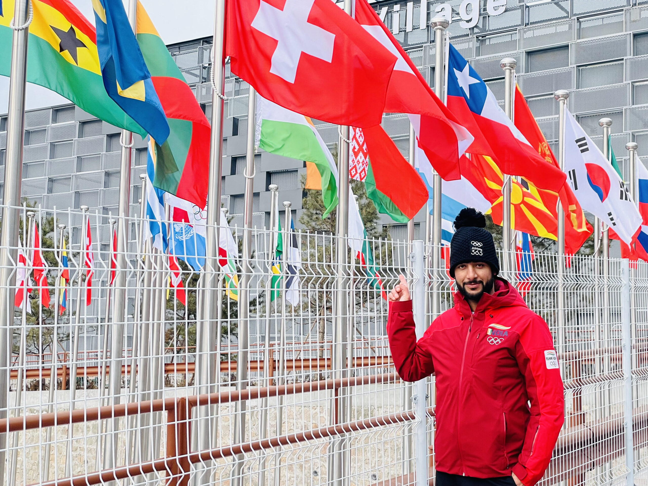 Kashmir skier Arif Khan