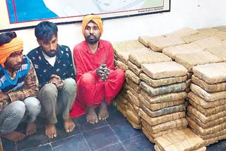 Police Seized Ganja in badrachalam