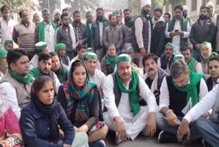 مظفر نگر میں بھارتیہ کسان یونین کا احتجاجی مظاہرہ
