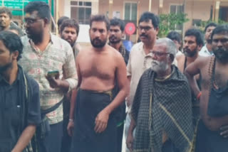 attack on ayyappa devotees from Andhra in Trichy Srirangam temple police complaint lodged against the temple management