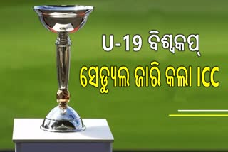 U-19 ବିଶ୍ବକପ୍‌ ପାଇଁ ସେଡ୍ୟୁଲ ଜାରି କଲା ICC