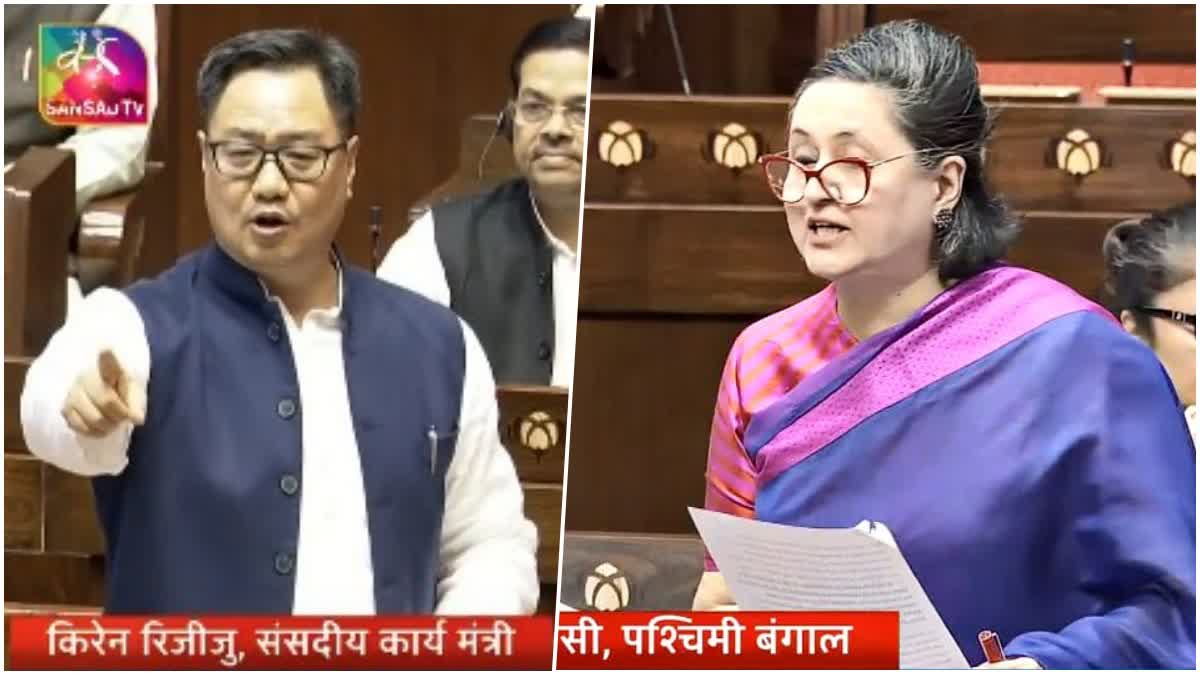 TMC MP Sagarika Ghose gives privilege motion notice against Rijiju