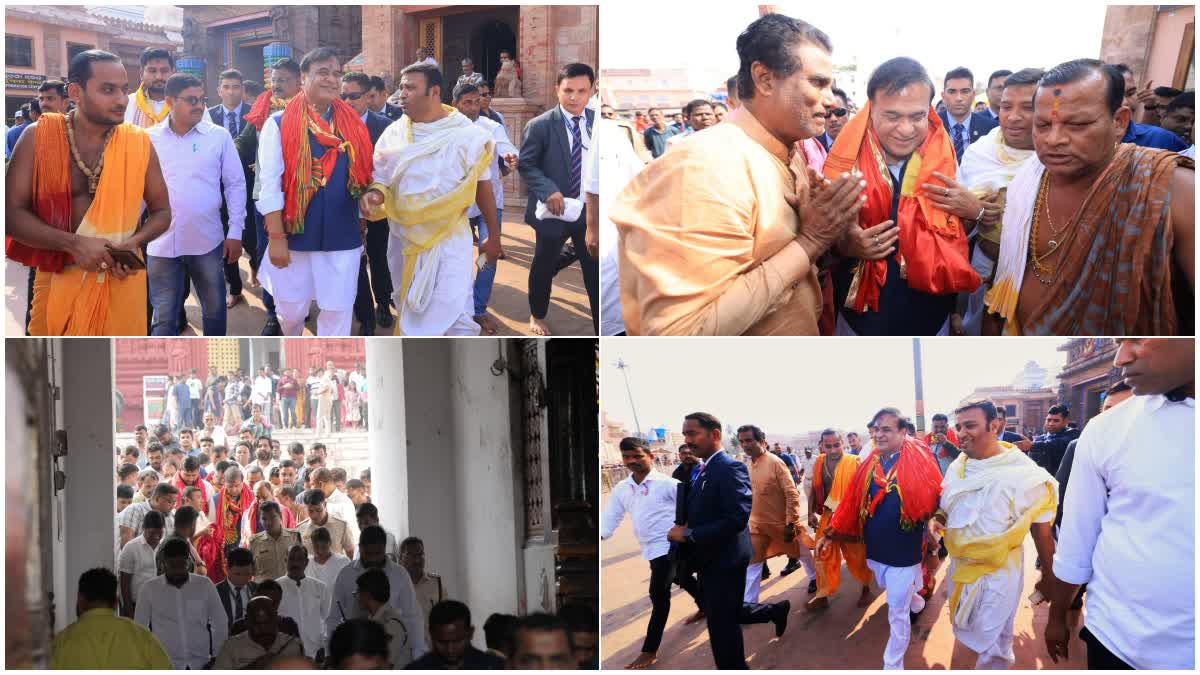 Assam CM Himanta Biswa Sarma Visits Puri Srimandir