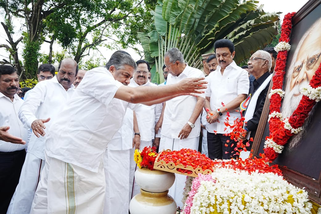 CM PINARAYI VIJAYAN  TAMILNADU CM MK STALIN  KERALA AND TAMIL  STALIN INAUGURATE PERIYAR MEMORIAL