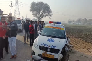 Biker seriously injured after being hit by speeding ambulance in moga