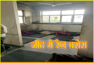 Temporary night shelter in Jind