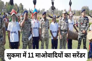 11 Maoists surrendered