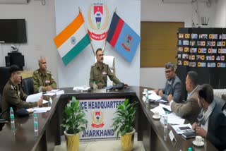 DGP review meeting on law and order situation in Jharkhand