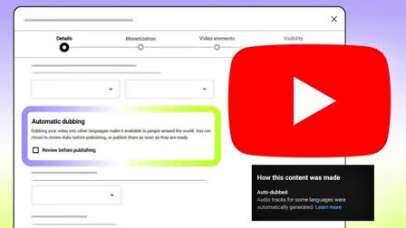 YouTube Auto Dubbing Feature