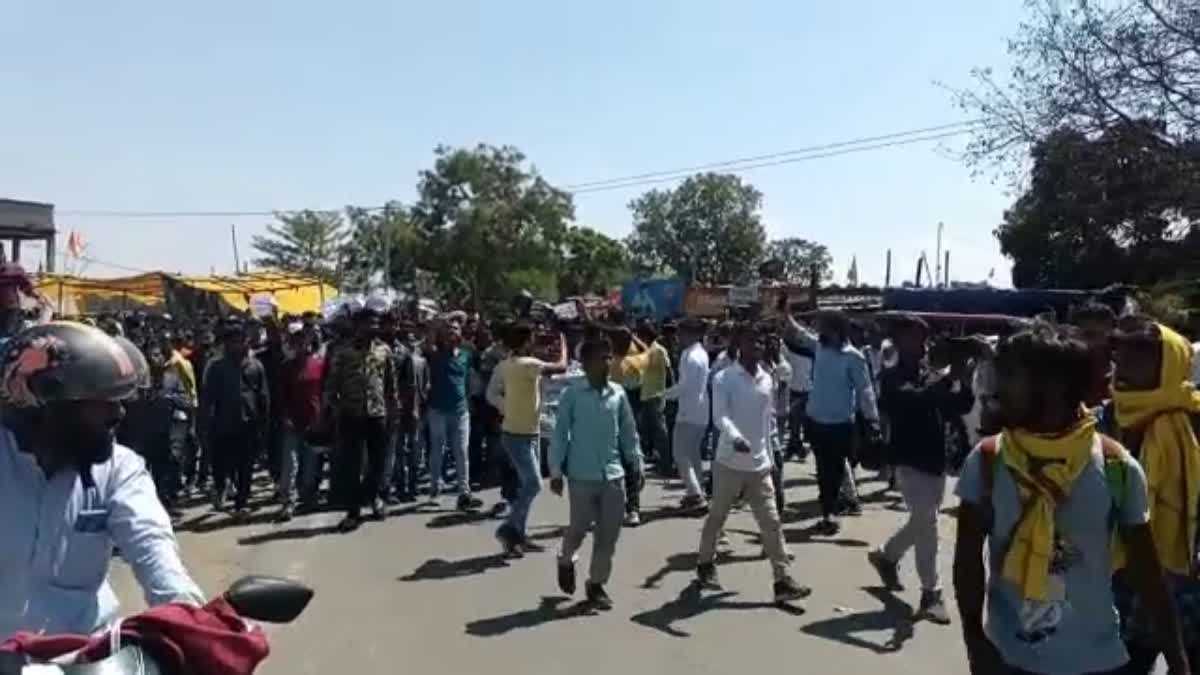 Demonstration of students in Ranchi became fierce