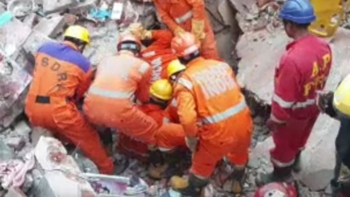 NDRF personnel at engaged in rescue op in Visakhapatnam