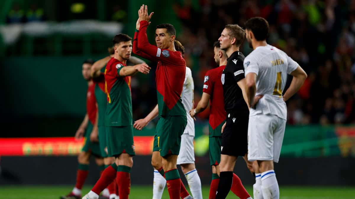 Cristiano Ronaldo  euro 2024 qualifiers  Cristiano Ronaldo  Cristiano Ronaldo record  portugal vs liechtenstein highlights  portugal  യൂറോ കപ്പ് ക്വാളിഫയര്‍  ക്രിസ്റ്റ്യാനോ റൊണാള്‍ഡോ  ലിച്ചെൻസ്റ്റീന്‍ vs പോര്‍ച്ചുഗല്‍  ക്രിസ്റ്റ്യാനോ റൊണാള്‍ഡോ റെക്കോഡ്