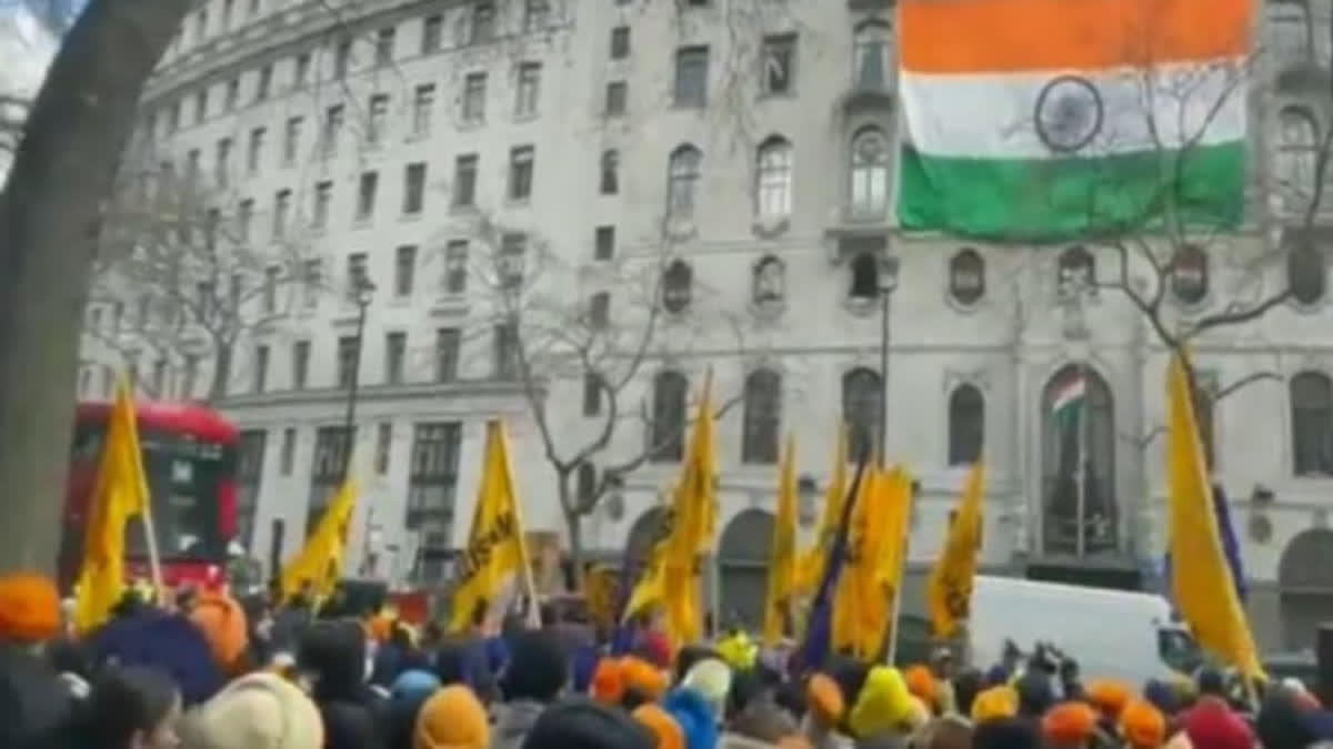 Pulling down of tricolor from Indian High Commission in London