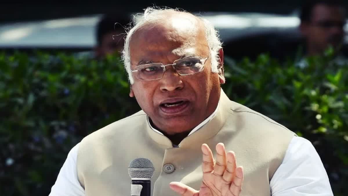 Etv Bharat Congress President Mallikarjun Kharge