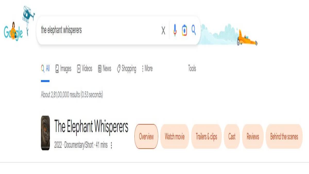 Google searches for The Elephant Whispers spike 8,164% after Oscar win