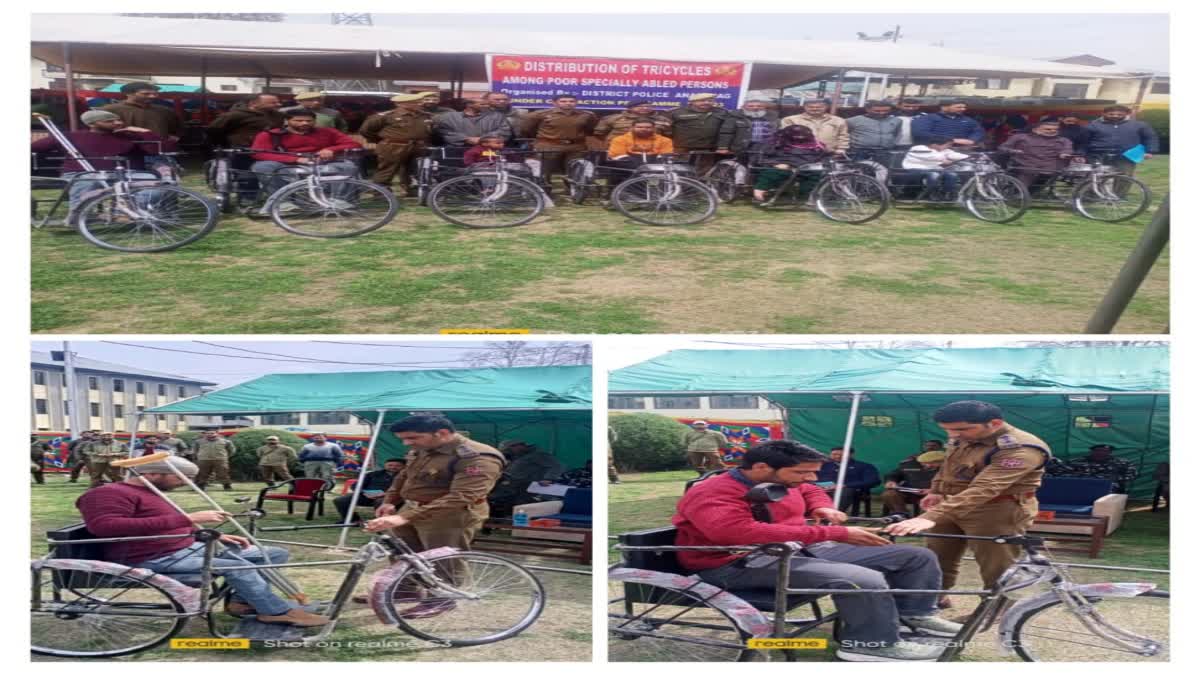 police-distributed-tricycles-among-physically-challenged-persons-in-anantnag