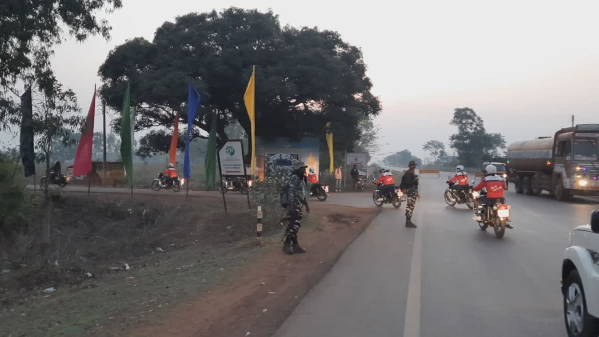 75 women CRPF commandos travel 1800 km on bikes to participate in 84th CRPF Raising Day in Chhattisgarh