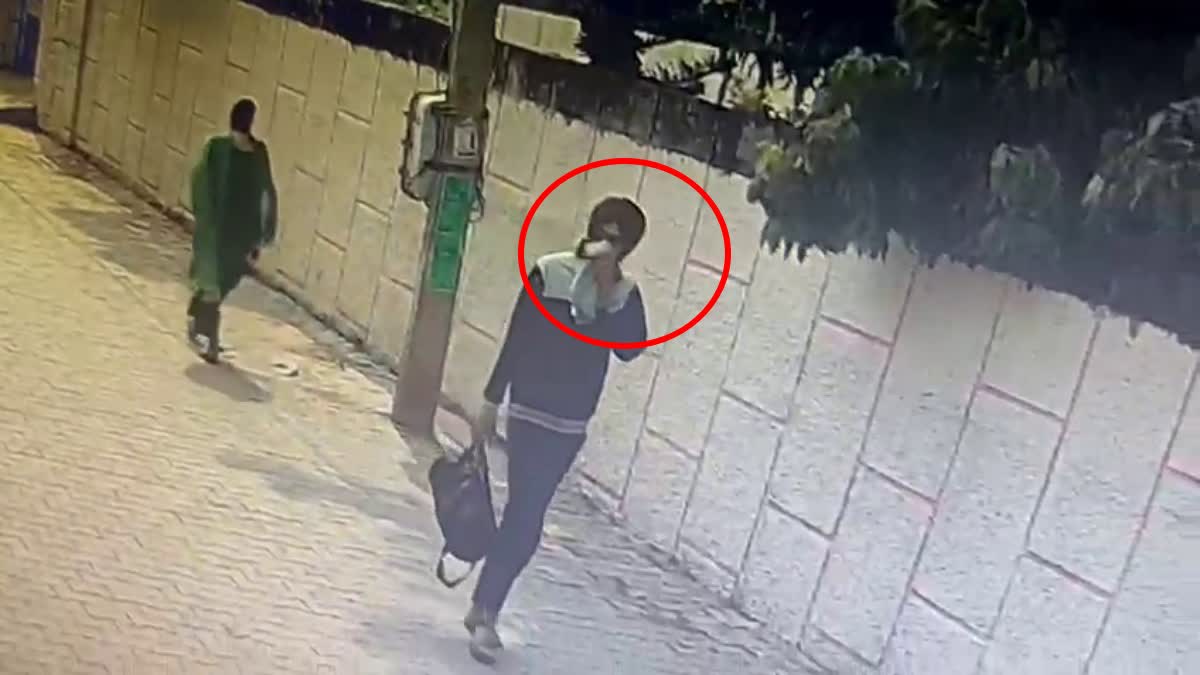 Amritpal was caught on CCTV video