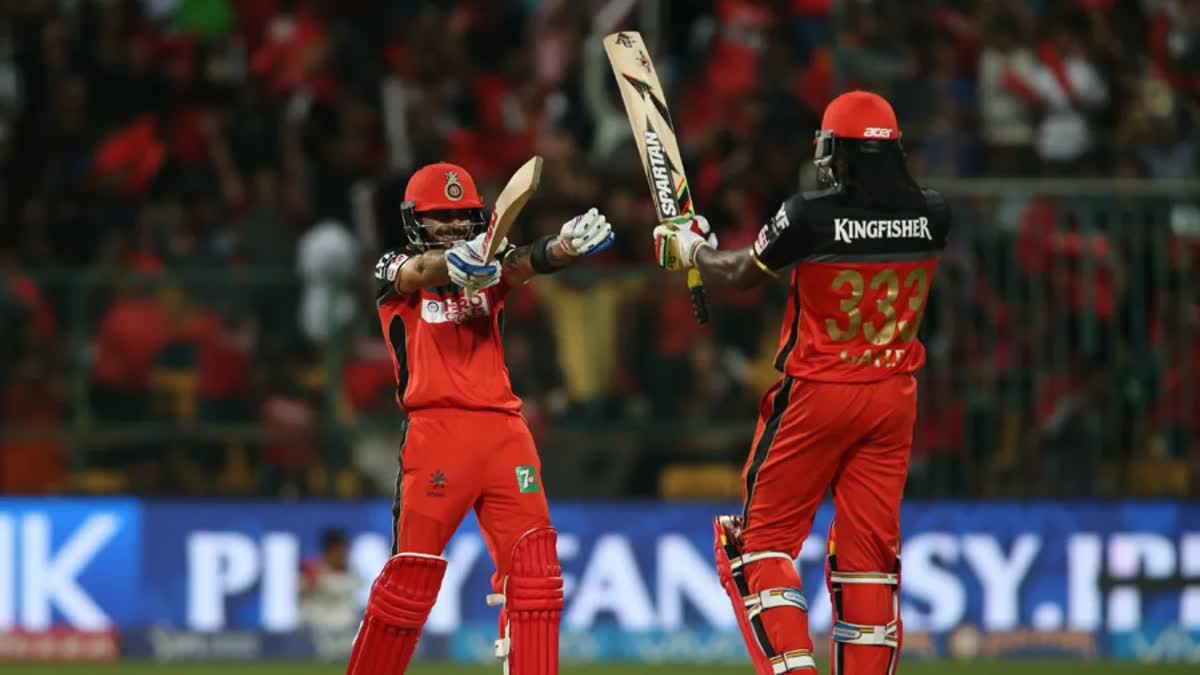 Chris Gayle  Chris Gayle dance  Chris Gayle on Virat Kohli  Virat Kohli  Royal Challengers Bangalore  IPL  ക്രിസ്‌ ഗെയ്‌ല്‍  വിരാട് കോലി  ക്രിസ്‌ ഗെയ്‌ല്‍ ഡാന്‍സ്  ഐപിഎല്‍  റോയൽ ചലഞ്ചേഴ്‌സ് ബാംഗ്ലൂര്‍