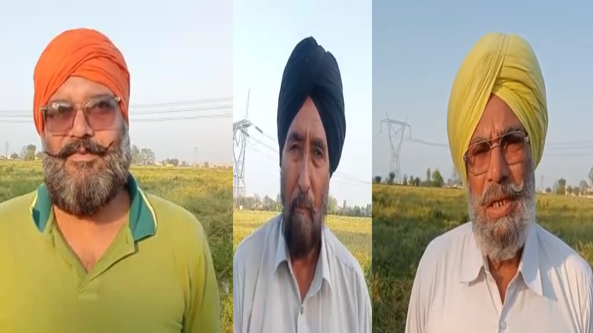 Unhappy Farmers Giving their opinion about the visit of the Chief Minister to the farmers in Nihal Singh Wala constituency of Moga