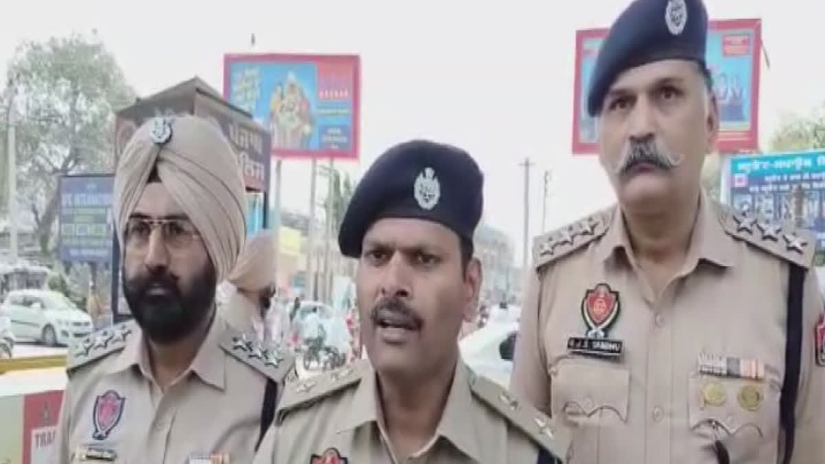 To maintain peace in Punjab Moga Police flag march