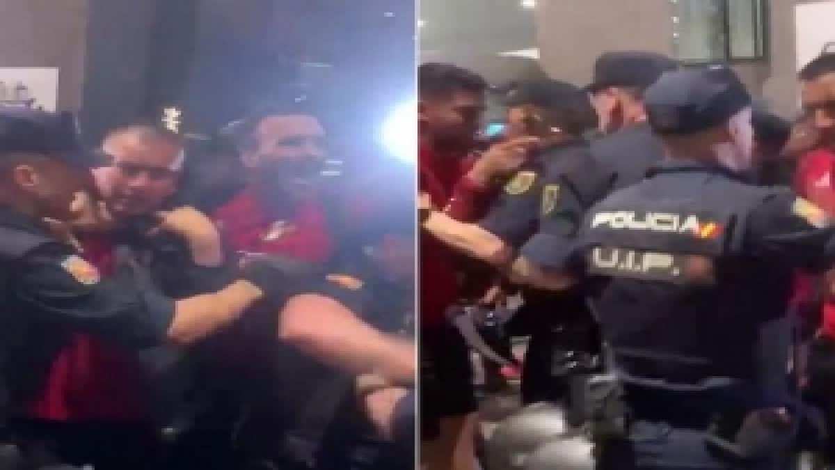 Peru national football team and police brawl