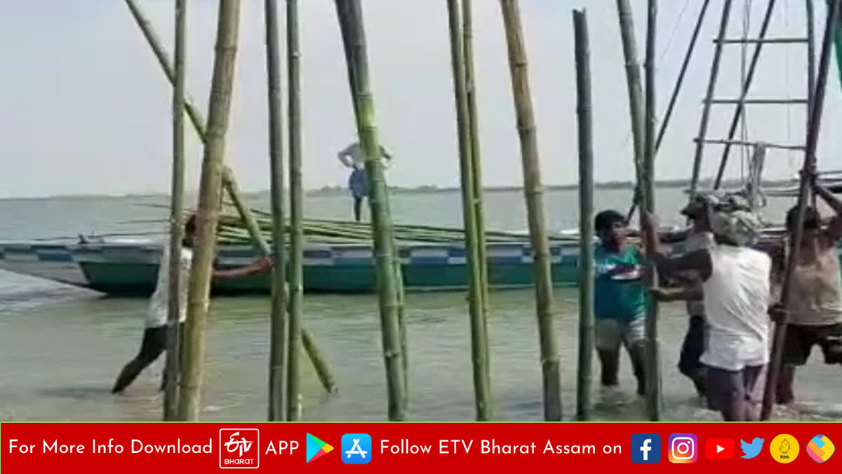 Erosion of Brahmaputra at Bahari