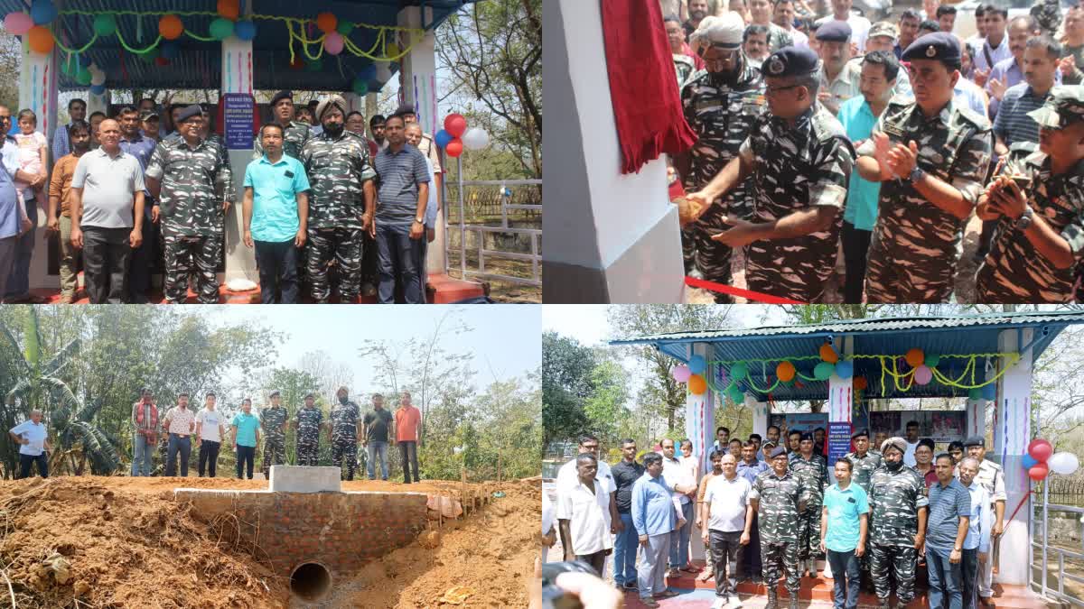 20 BN CRPF donated Bore well, culvert and bus stand at Khotkhoti