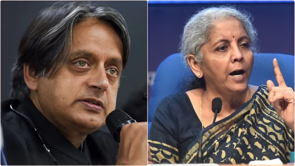 Shashi Tharoor and Nirmala Sitharaman