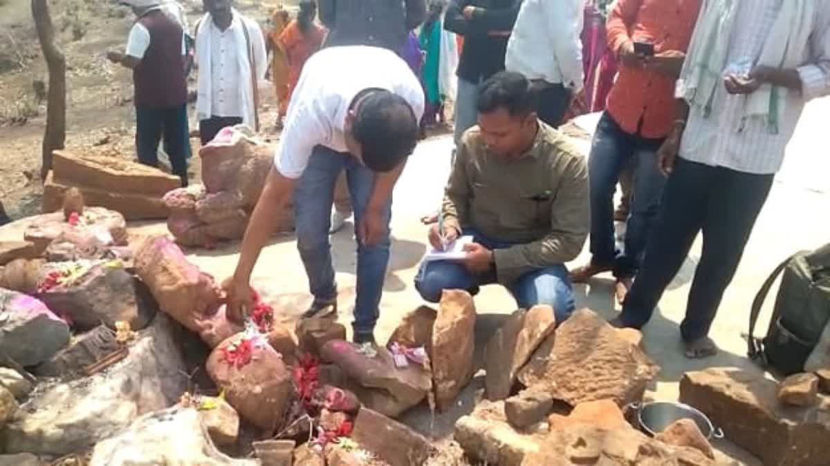 Statues of Kalchuri period found in Bilaspur Kota