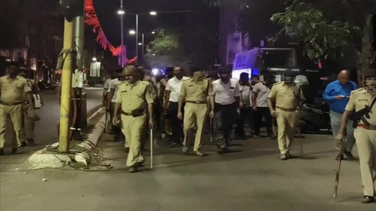 Etv Bharat Stone pelting on Ram Navami procession