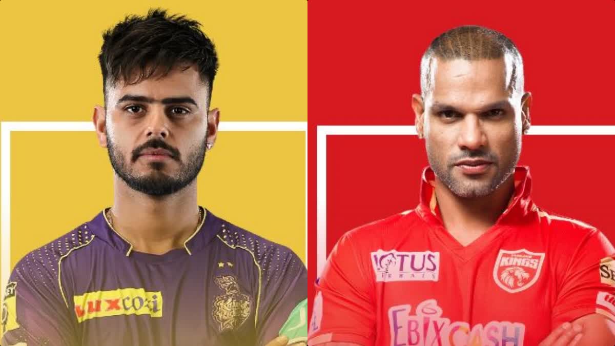 PBKS vs KKR IPL Today Fixtures Shikhar Dhawan Nitish Rana