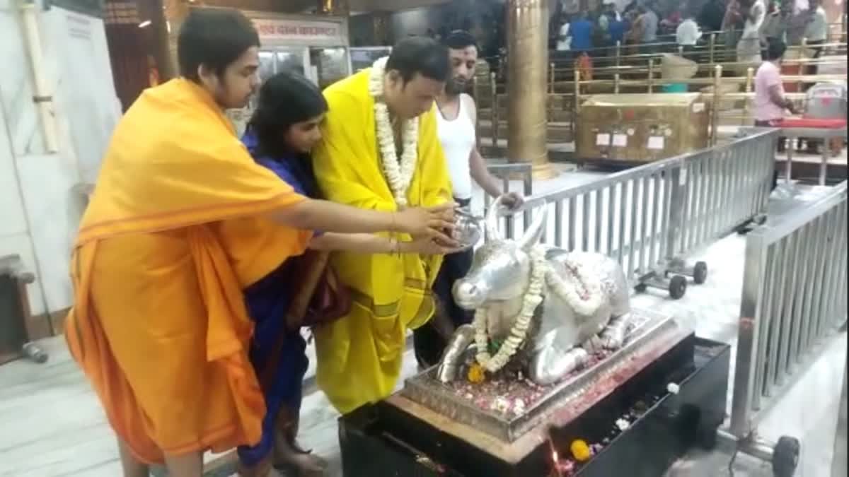 vvs laxman Visit  ujjain mahakal Temple