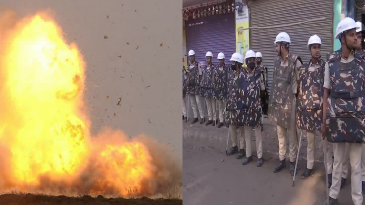 bomb blast in Sasaram  സസാറാം പട്ടണത്തിൽ ബോംബ് സ്‌ഫോടനം  ബിഹാർ  സസാറാം  പശ്ചിമ ബംഗാൾ  സംഘർഷം  വർഗീയ കലാപം  5 injured in bomb blast in Sasaram  clashes in parts of Bihar  ബോംബ് സ്‌ഫോടനം