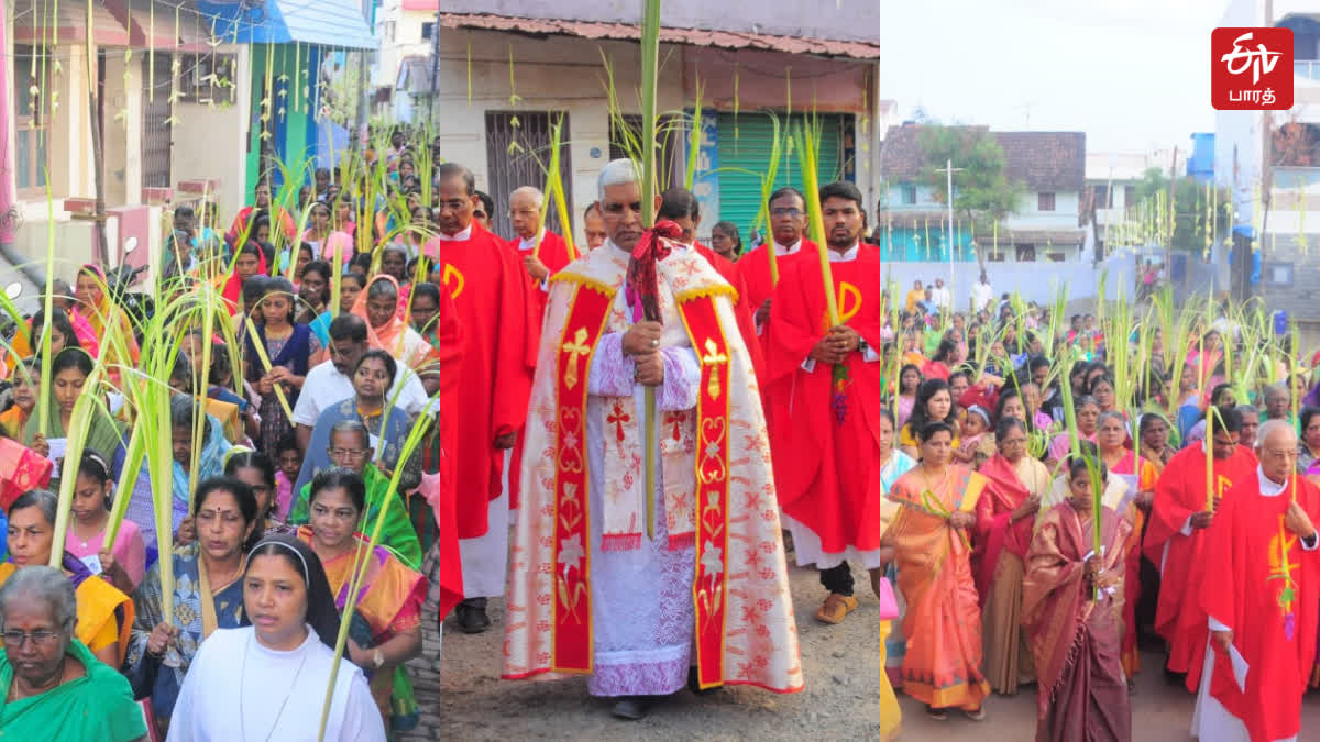 palm sunday at St. Saveriar Church in Kanyakumari Kottar