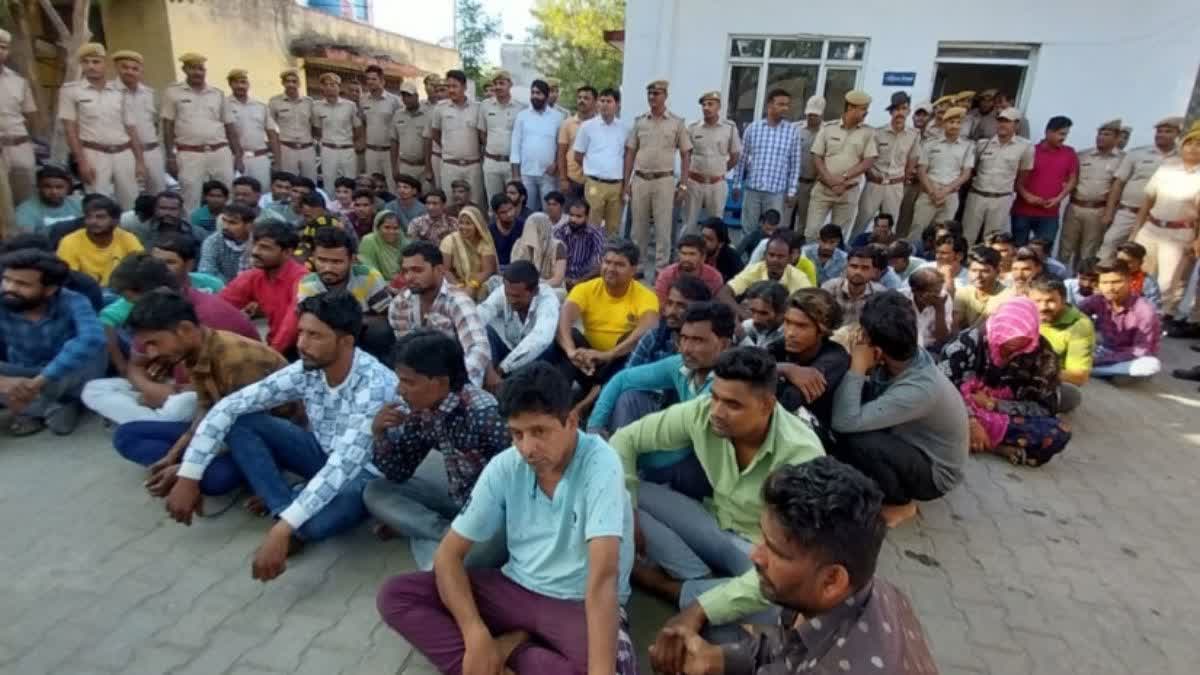 Bhilwara Police caught 743 crooks