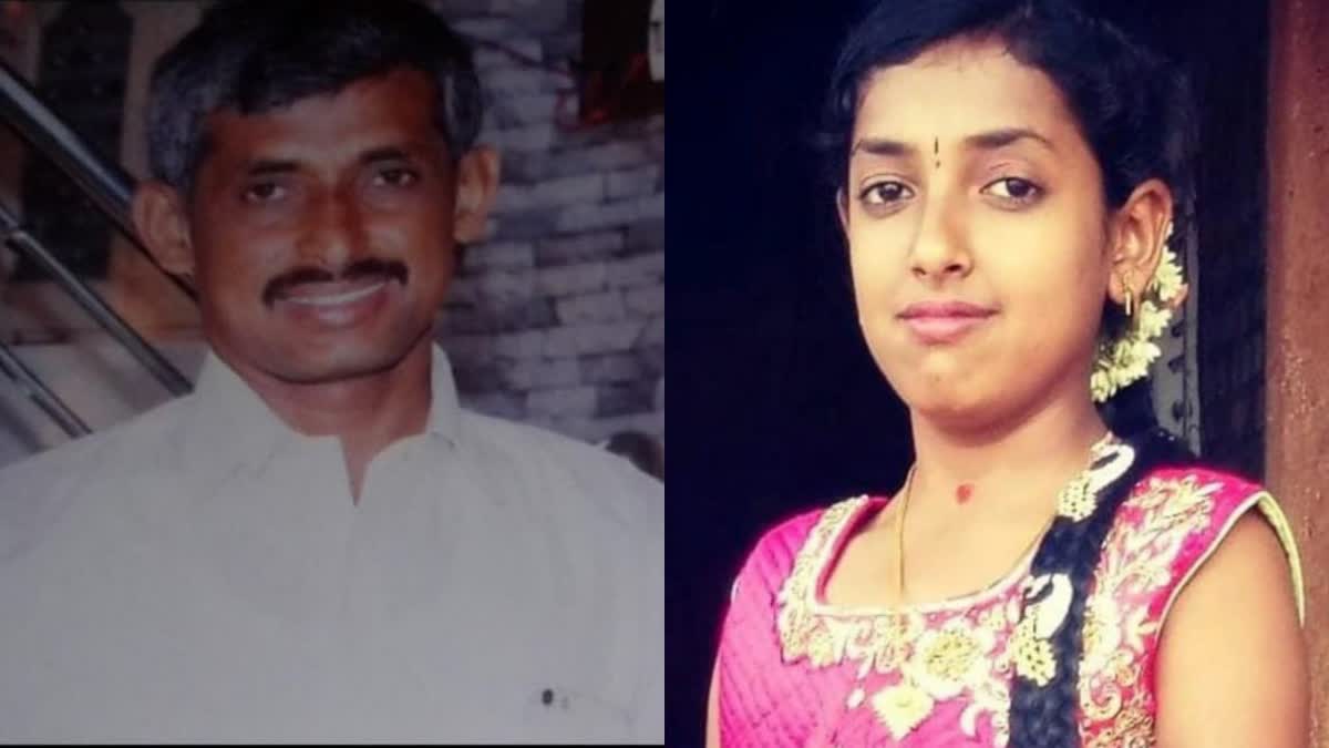 Etv Bharatfather-and-daughter-died-in-road-accident-in-ramnagara