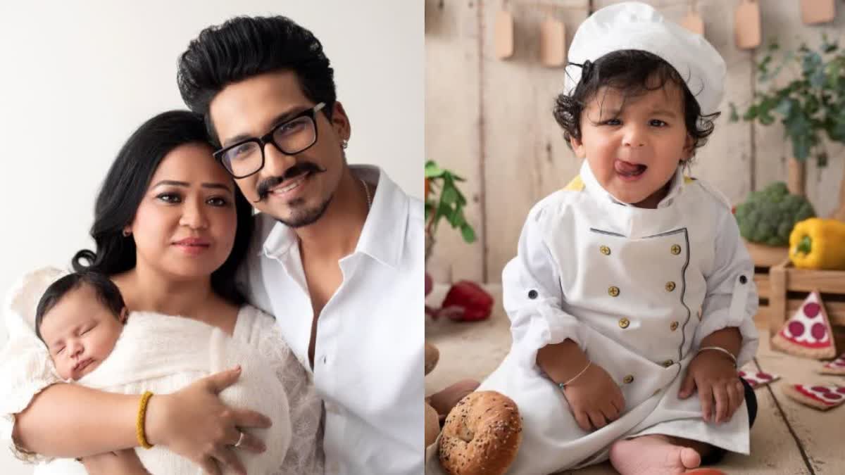 Comedian Queen Bharti Singh and Haarsh Limbachiyaa celebrate their son Laksh aka Golla 1st birthday