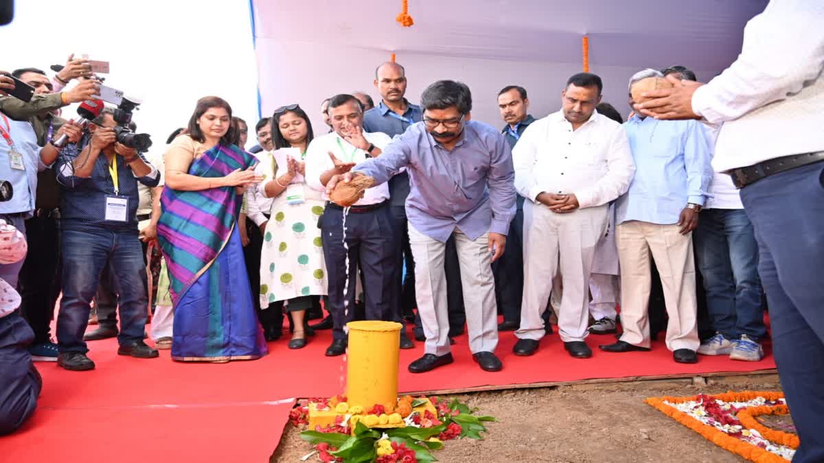 CM Hemant Soren laid the foundation stone