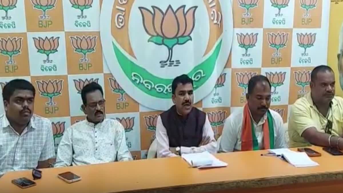 nabarangpur bjp targets pradip majhi