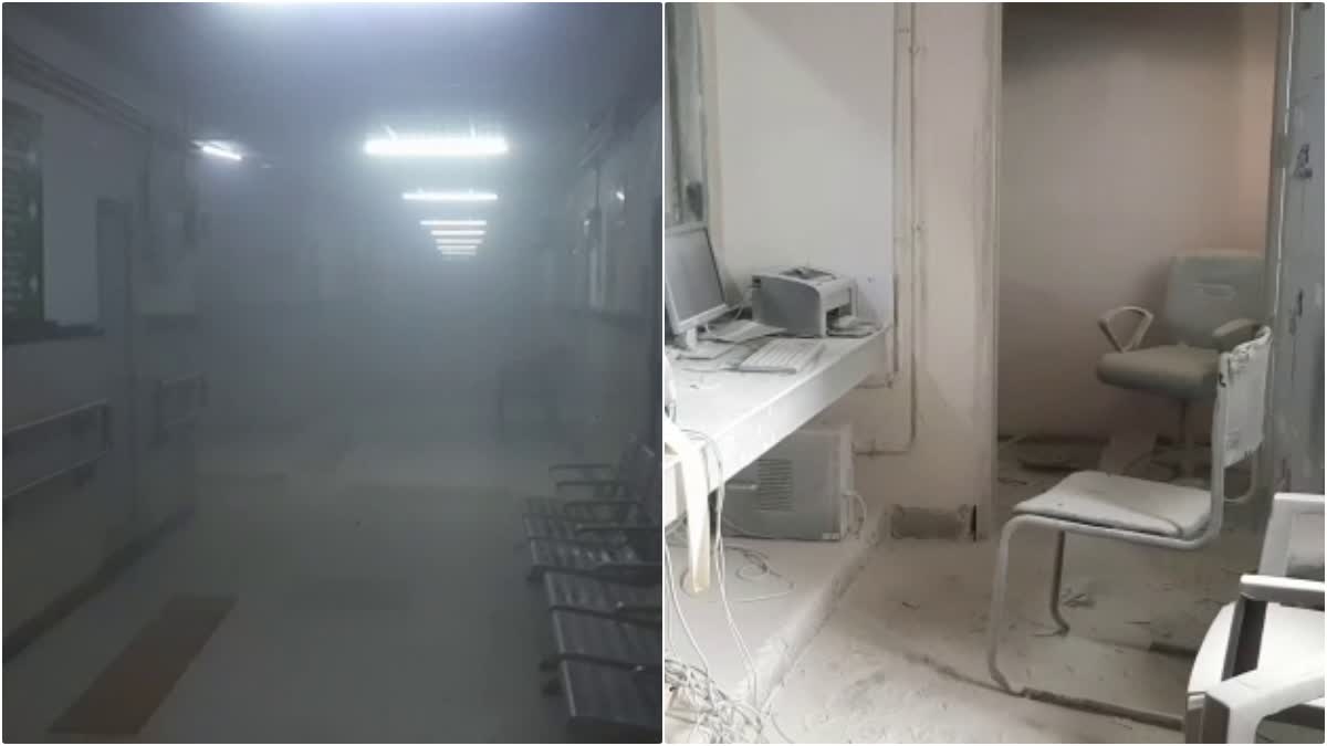 Fire broke out in Faridabad District Civil Badshah Khan Hospital latest news