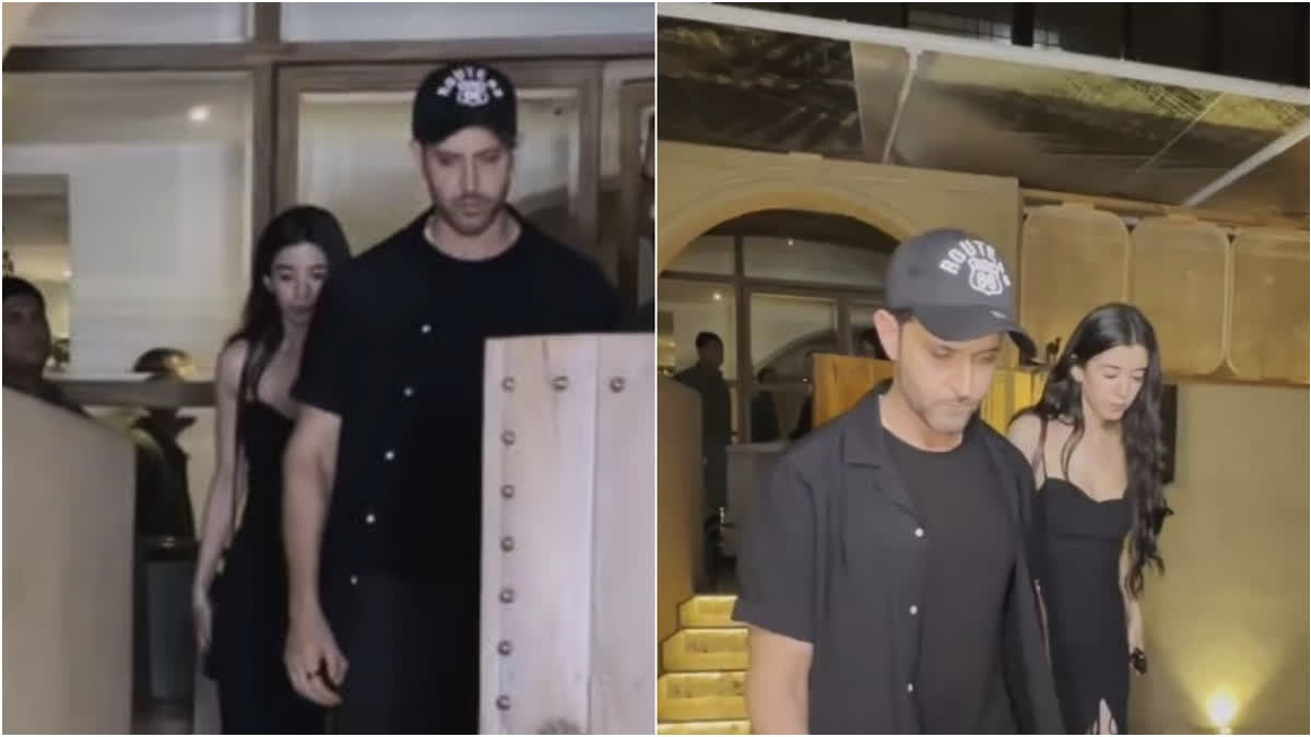 Hrithik Roshan spotted with girlfriend Saba Azad in expensive cafe, both twin in black